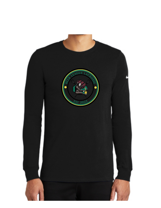 BeerLeague Lacrosse Nike Dri-FIT Cotton/Poly Long Sleeve Tee