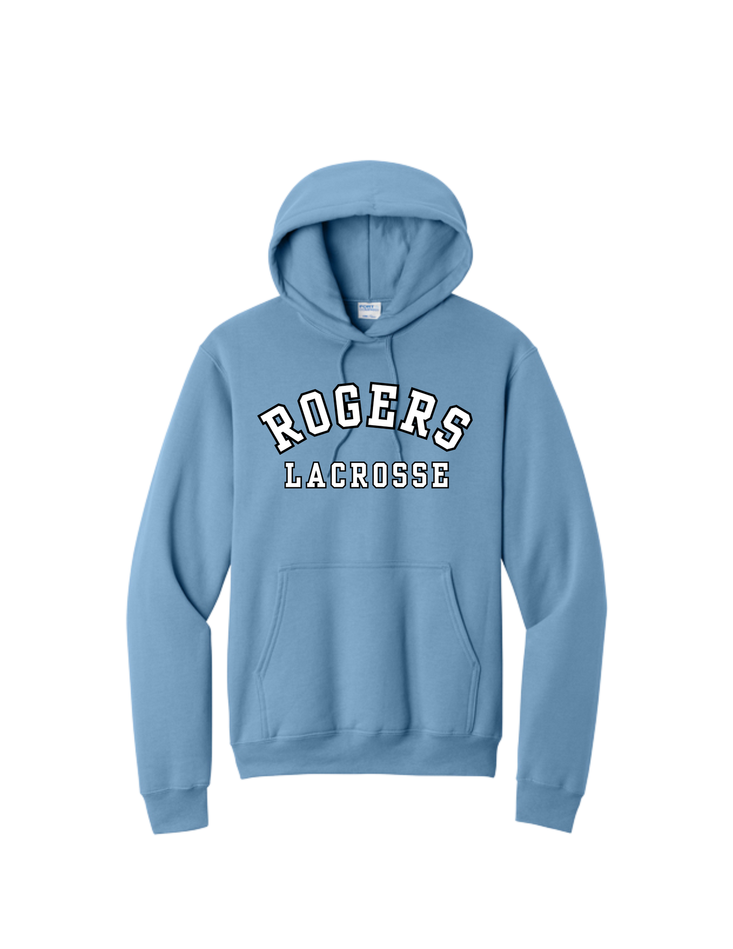 Rogers Lacrosse P&C Core Fleece Hooded Sweatshirt - CENTER CHEST LOGO